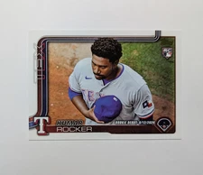 2025 Topps Update Card US264 Kumar Rocker Rookie Golden Mirror Variation SP SSP