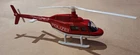 CORGI CASTING BELL JET RANGER 206B HELICOPTER SWISS POLIZEI RED/WHITE