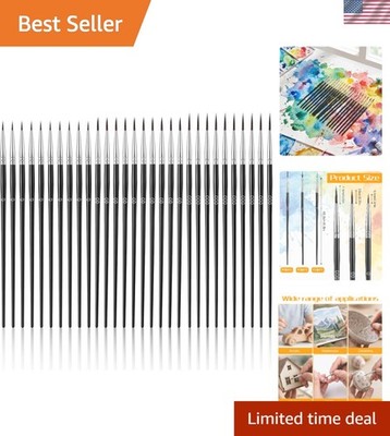 Best Model Miniature Paint Brushes Small Detail Art Paint Brush with Set 30 Pcs