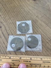 Lot Of 3 Brass Coal Mine Check Tags