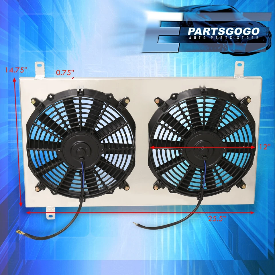 For 86-92 Supra A70 MK3 JZA70 M/T Aluminum Cooling Radiator Fan Shroud Mount Kit Foto 3 de 4