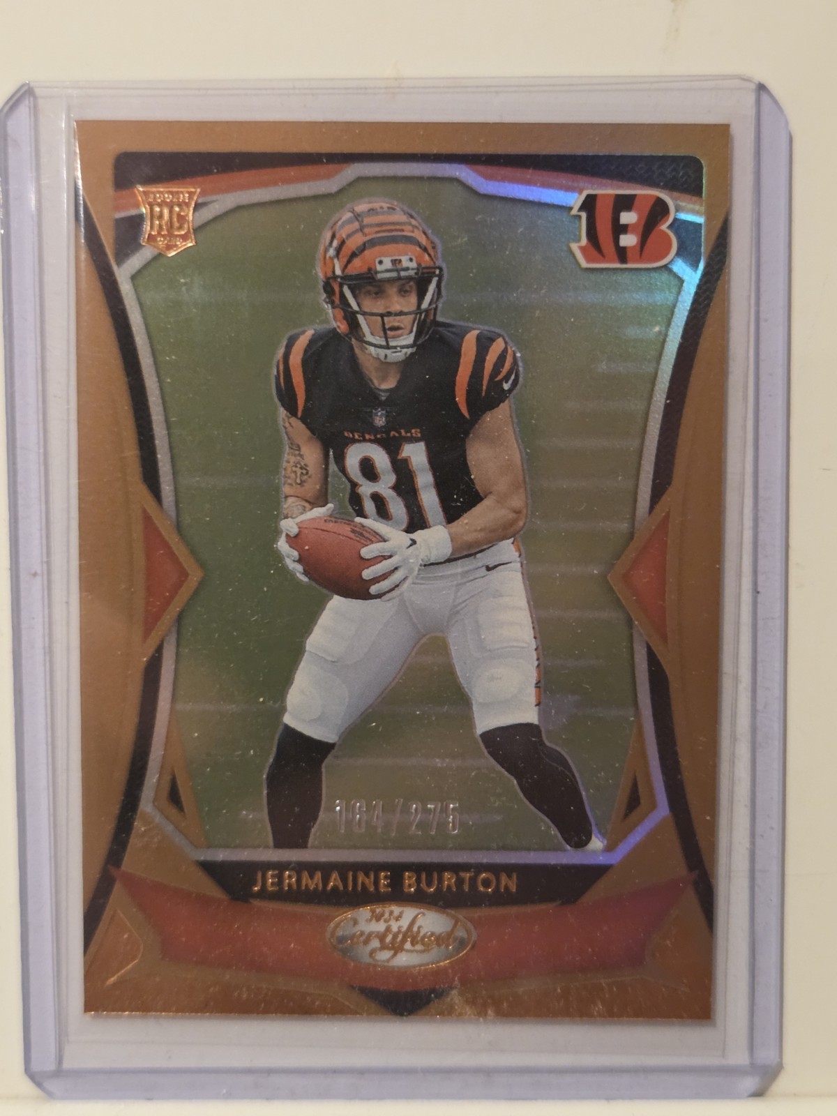 2024 Panini Certified - Rookies Jermaine Burton #158 Mirror Bronze /275 (RC)