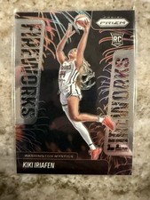 2025 Prizm WNBA Fireworks Kiki Iriafen Washington Mystics Rookie #13 RC Rookie