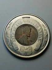 1941 D Encased Lincoln Wheat "Lucky" Penny Victory Clothes Philadelphia, PA