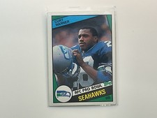 Curt Warner 1984 Topps  Rookie Card # 198 Seahawks. rookie card picture