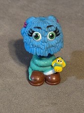 Vintage McDonalds Fry guys Happy Meal Toy French Fry Blue Girl PVC 1989