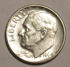 1964 P ROOSEVELT DIME , 90% Silver BU