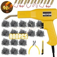 Plastic Welder Kit Soldering Tool Car Bumper Repair Welding Gun 800 Staples Case