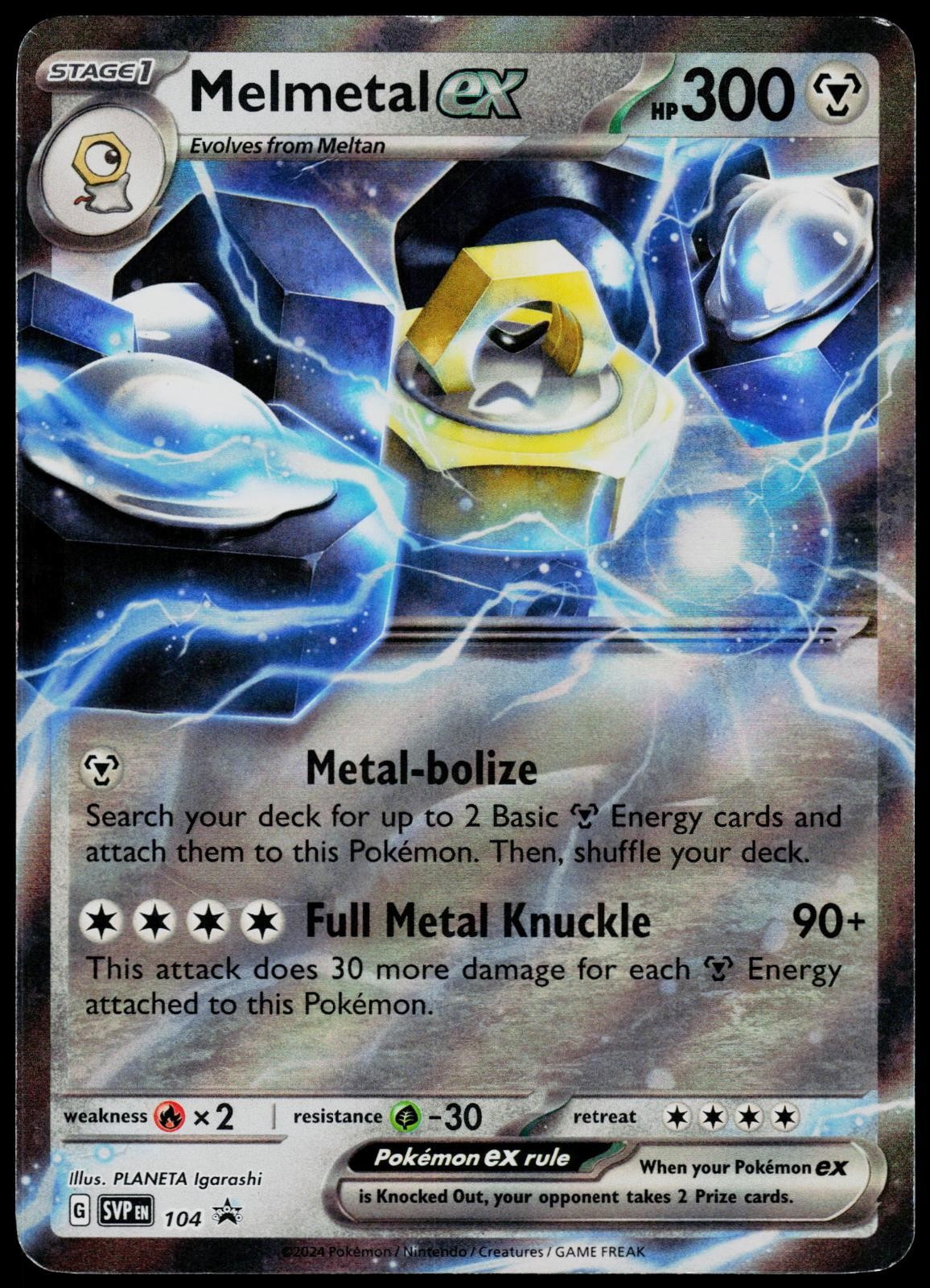 Melmetal ex 104 Scarlet & Violet Promo - Holo Pokemon MP (Promo)