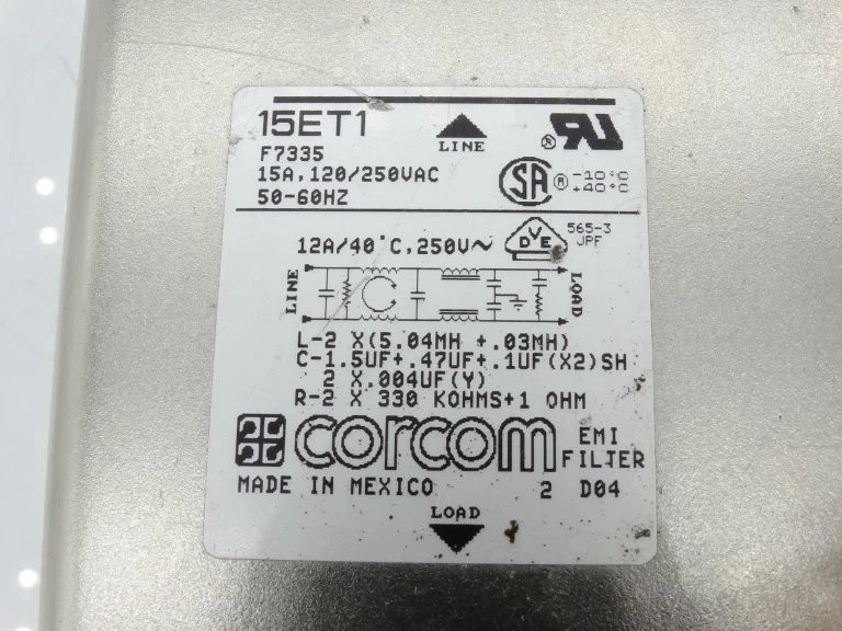 CORCOM 15ET1 EMI FILTER - Image 3 of 3