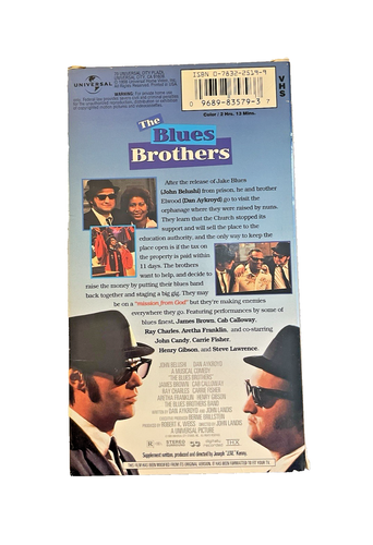 The Blues Brothers VHS Tape 1998 John Belushi Dan Aykroyd - Foto 2 di 6