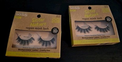 2 KISS Sister Nature Vegan Mink Lash - Storm