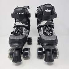 Nattork Adjustable Roller Skates Lights-up Wheels Kids Size 13C-2Y