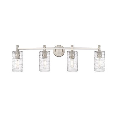 Innovations Lighting Crown Point 4-Lt 7'' Bath, SN/DSG - 434-4W-SN-G434-7DE
