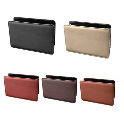 Leather Car Trash Can Feature Leakproof Design Storage Box Large Capacity