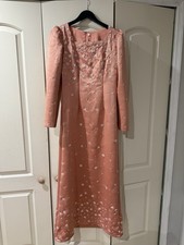 Coral Salmon Embellished Women’s Evening Dress