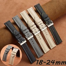 Nylon Fabric Leather Strap 18 19 20mm 21 22mm 23 24mm Waterproof Watch Band Belt