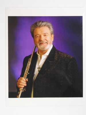 Sir James Galway Flautist Musician c1990s VTG Colour Photo