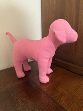 Victoria  s Secret PINK Dog Plush Collectible   Pink Logo Print Stuffed Toy