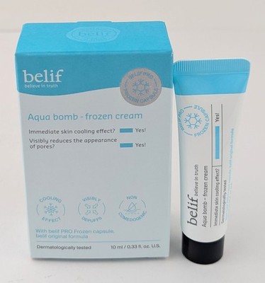 Belif Aqua Bomb Frozen Cream 10ml/0.33fl.oz. Travel Size New In Box 
