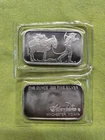 Vintage Silvertowne Mint 1 oz .999+ Fine Silver Prospector Bar. NEW Seal. 🇺🇸 .