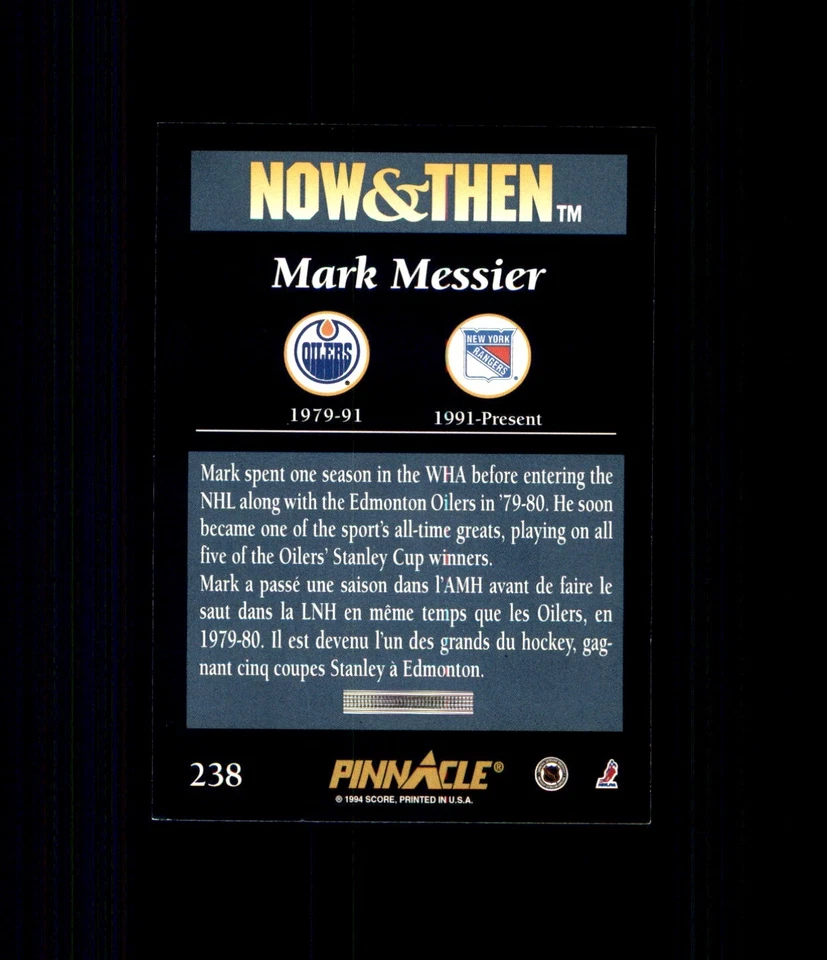 1993-94 Pinnacle FRENCH Canadian Base Stars 🥅 YOU PICK NHL FAVORITES 🥅 - Image 2 of 4