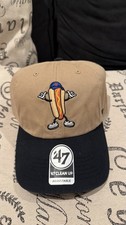 NUEVA YORK METS ICONO DE DIBUJOS ANIMADOS '47 MARCA LIMPIEZA HOT DOG Gorra Gorra