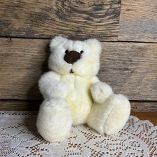 Vintage Russ Berrie Honey Bears White plush stuffed animal Toy 651 7"