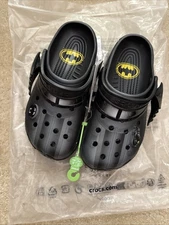 New Crocs x Batman Batmobile Classic Black Clog Size 7M / 9W New 100% Authentic