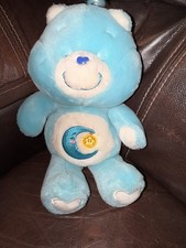 Vintage CARE BEARS Wish Bear Kenner Shooting Star Blue Plush Toy