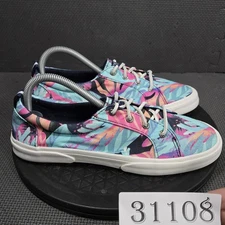 Sperry Top-Sider Shoes Womens Size 9 Floral Canvas Crest Vibe Tropical STS87261