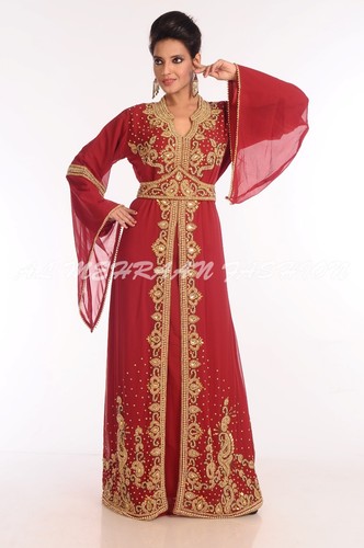 Arabo Elegante Matrimonio Abito Sposa Abito Caftano Per Australiano Donna  6050 | eBay