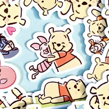 35 Winnie the Pooh Stickers, Kawaii Stickers, Journal Stickers, Diary Stickers,