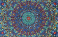 3D Psychedelic Sunburst Tapestry Mandala Psychedelic Kaleidoscope Wall Hanging