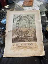 SHEET MUSIC –THE FERRIS WHEEL WALTZ – 1893 WORLDS FAIR - ILLUSTRATED