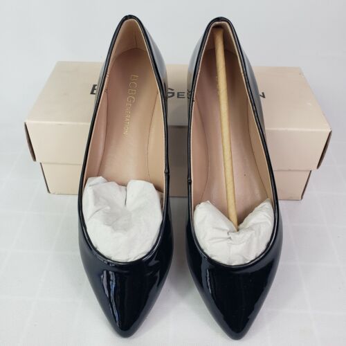 BCBGeneration Women's Millie Ballet Flat Black Patent Size US 6.5 M EUR 36.5 New