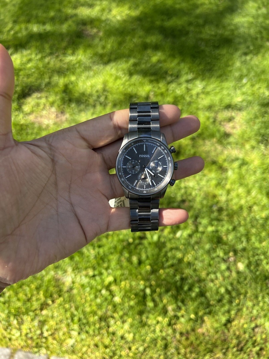 Fossil Sullivan Multifunction Smoke Stainless Steel Watch Fossil Sullivan Multifunction Smoke Stainless Steel Watch