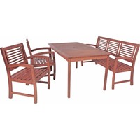 Tischgruppe Tisch StüHle TerrassenmöBel GartenmöBel BalkonmöBel Eukalyptus