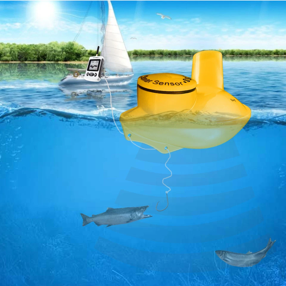Wireless Fish Finder 45m (135ft) Depth & 120m (400ft) for Fresh & Salt Water - Image 2 of 4