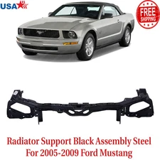 Front Radiator Support Black Assembly Steel For 2005-2009 Ford Mustang / GT