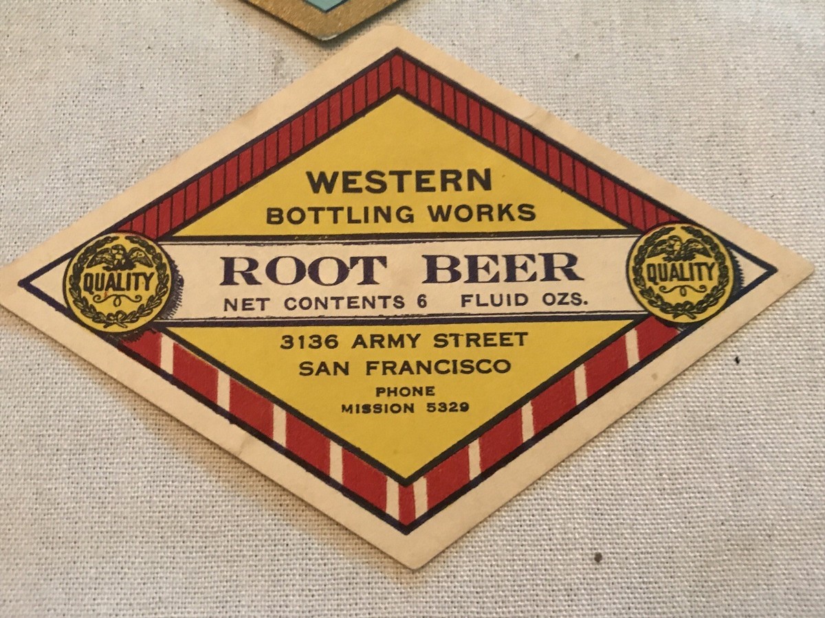 4 Different Unused Vintage Root Beer Soda Bottle Labels | eBay