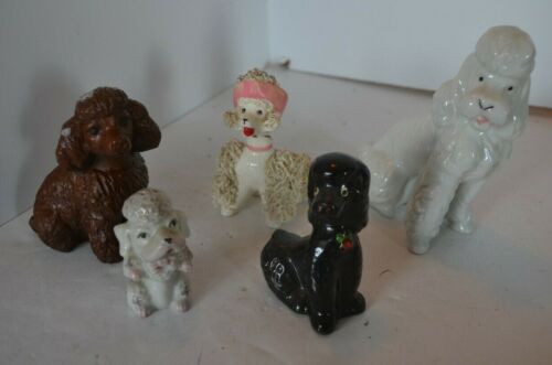 Porcelana Vintage Spagetti Caniche Cachorro lot eBay