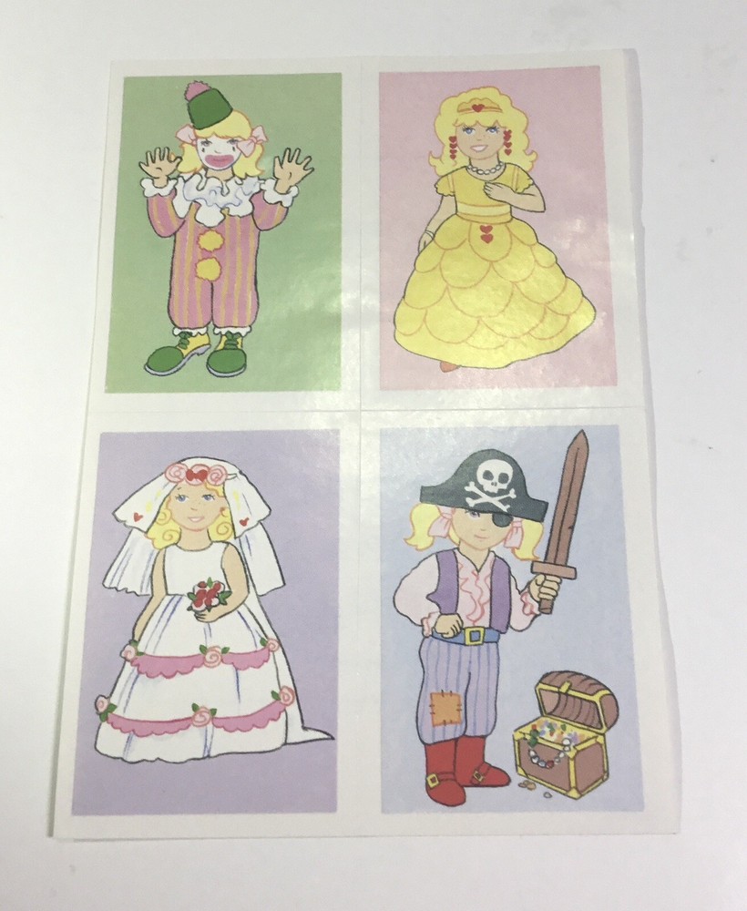 1991 Bluebird Polly Pocket Merlin Stickers Number 19 A -D