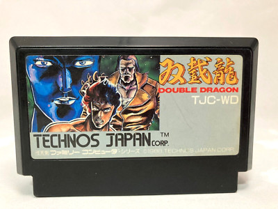 FAMICOM Double Dragon 1 Cartridge only TECHNOS JAPAN beat'em up japanver work