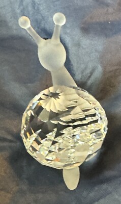 Swarovski Crystal 7648 NR 30 Snail Figurine in Box & Certificate