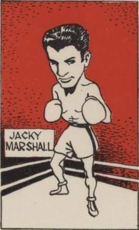 1947 D. Cummings & Son Famous Fighters Swop Cards - Jacky Marshall #26