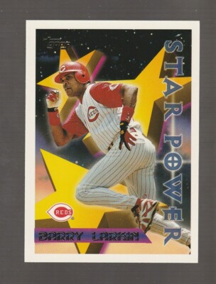 1996 Topps #6 Barry Larkin card, Cincinnati Reds HOF