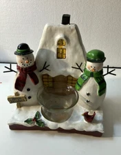 Snowman Candle holder candle not included