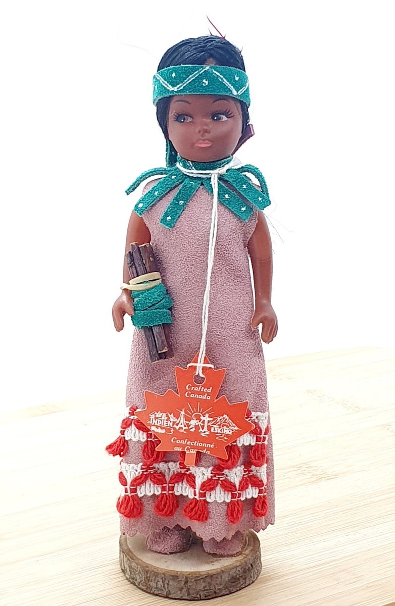 Gorgeous Vintage Costume Doll 8" Indian Eskimo Inuit Original Tag From Canada | eBay Gorgeous Vintage Costume Doll 8" Indian Eskimo Inuit Original Tag From Canada | eBay