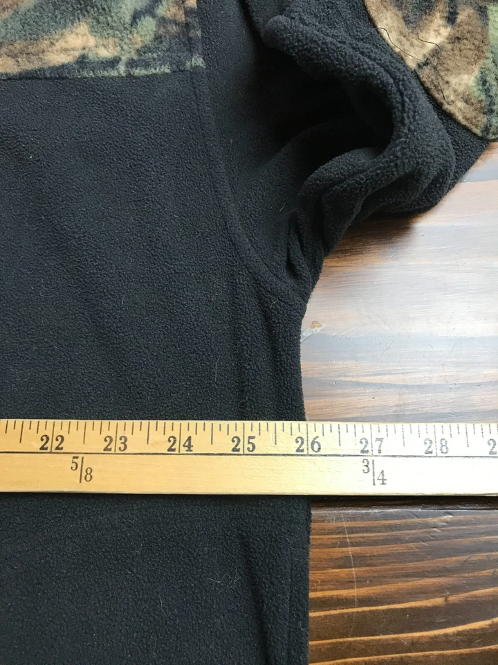 Trail Crest Shirt, Men's Size XL, Black Green, Camouflage, Full Zip, Fleece - Image 3 of 4